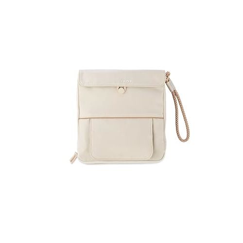 Skip Hop Travel Baby Changing Pad with Easy-Clean Surface, Covers Public Changing Stations, Wipes Pocket, Diaper Storage, Disposable Bag Dispenser and Magnetic Wipes Pocket, Clean Slate, Oat