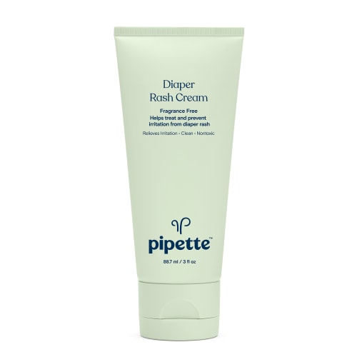 Pipette Soothing Baby Diaper Rash Cream, Fragrance-Free for Sensitive Skin, 3 fl oz