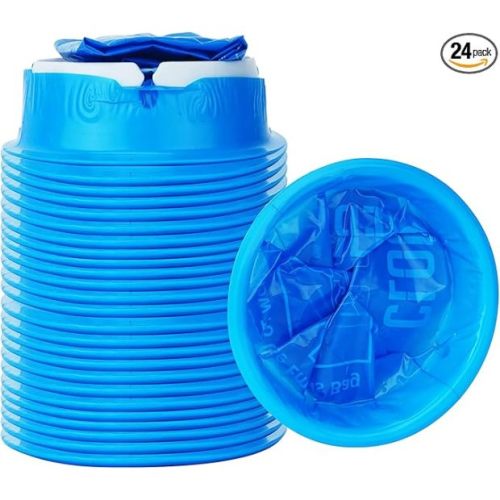 CLOUDBERG 24 Pack Blue Emesis Bags