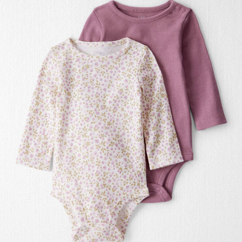 Enchanted Vine, Little Plum Baby 2-Pack Organic Cotton Bodysuits | Carter’s Oshkosh Canada