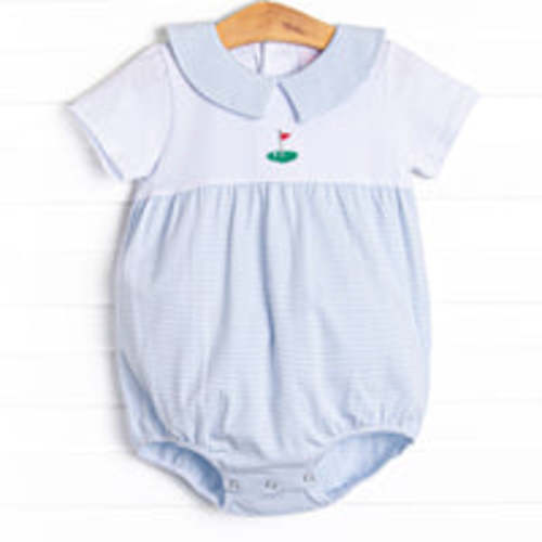 Daddy's Caddy Embroidered Bubble, Blue – Stitchy Fish