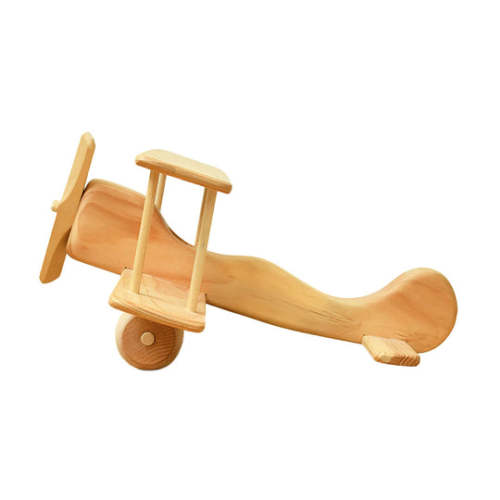 Wooden airplane toy