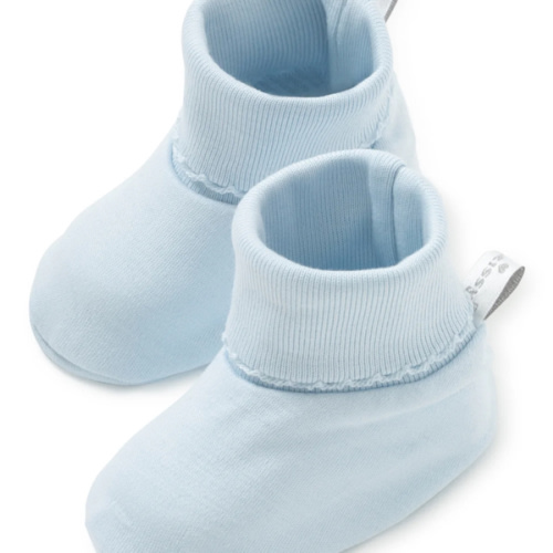 Blue Kissy Basics Booties