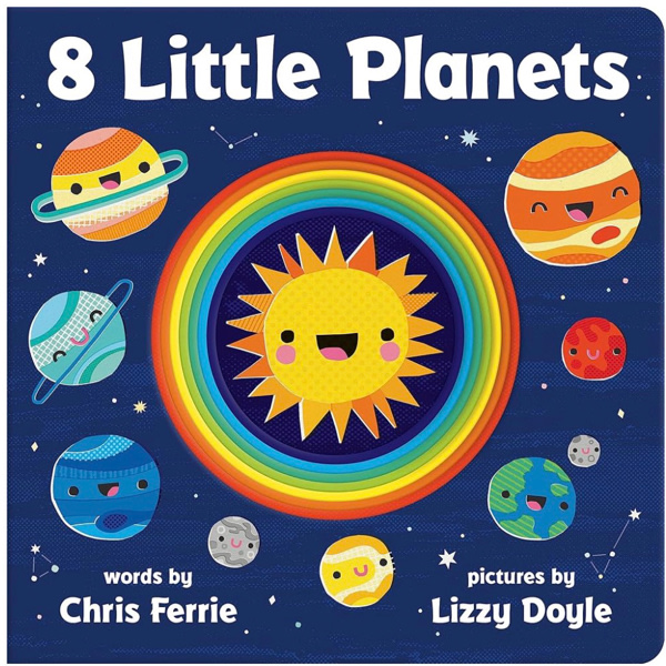 8 Little Planets: A Solar System Book for Kids with Unique Planet Cutouts