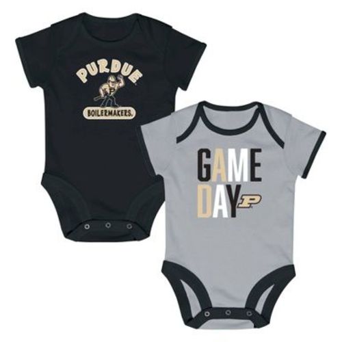 NCAA Purdue Boilermakers Newborn 2pk Bodysuit - 0-3M
