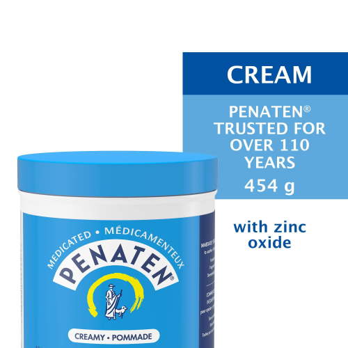 Penaten Medicated Diaper Rash Cream with 13% Zinc Oxide for Baby and Adult Essentials - Soothes, Heals & Protects Sore Skin, Paraben-Free, Fragrance-Free, Dermatologist Tested, 454 g - Walmart.ca