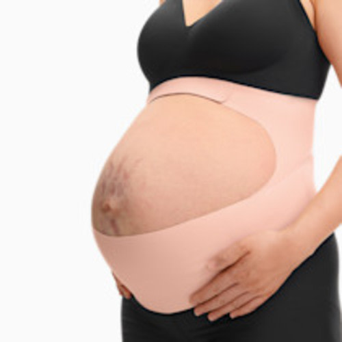 Momcozy Ergonest Maternity Belly Band - Oyster Pink, M