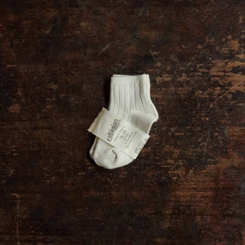 Baby & Kids Cotton Short Socks - Cream - EU18-20