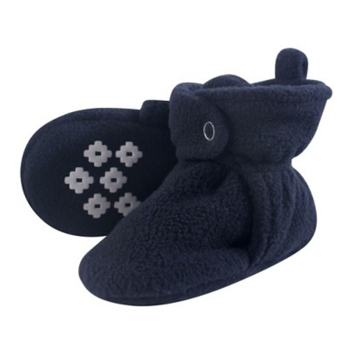 Little Treasure Baby and Toddler Boy Cozy Fleece Booties, Navy, Size: 0-6 months