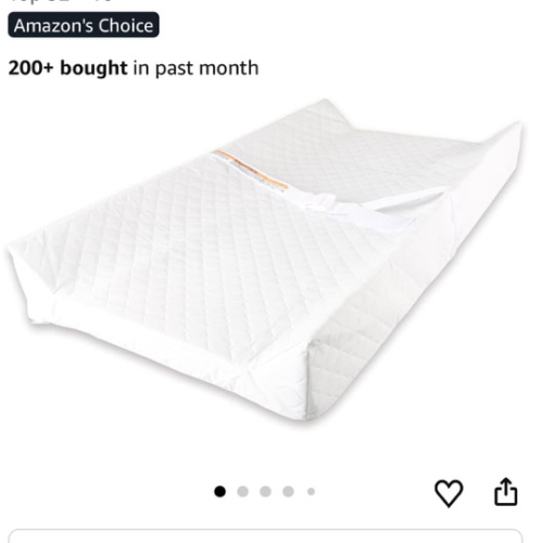 Baby Diaper Changing Table Pad with Waterproof Cover, Contour Changing Pad for Dresser Top 32”×16”