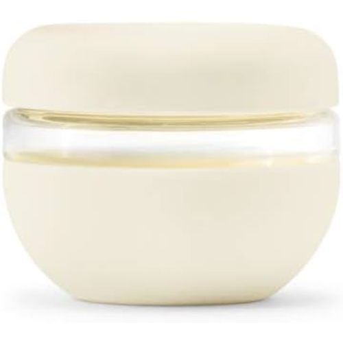 W&P Porter Seal Tight Lunch Bowl Container w/ Lid | Cream 16 Ounces | Leak & Spill Proof, Soup & Stew Food Storage, Meal Prep, Airtight, Microwave and Dishwasher Safe, BPA-Free Glass