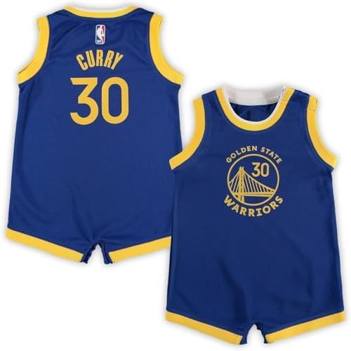 Stephen Curry Golden State Warriors NBA Infants 0-9 Months Blue Icon Edition Romper Onesie Player Jersey