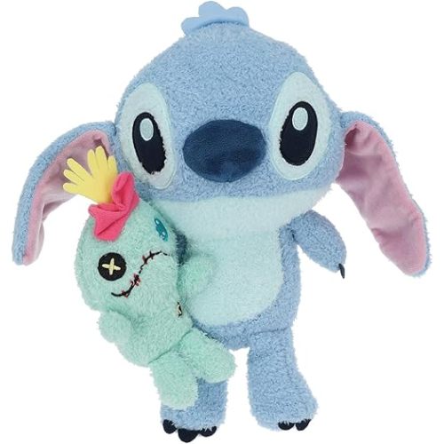 KIDS PREFERRED Disney Baby Stitch with Little Scrump Cuteeze Collectible Plush Stuffed Animal Baby Toy, Disney Stitch Toys for Infants & Toddlers