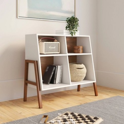Telos Matte Walnut Kids' Storage Unit White - Nathan James