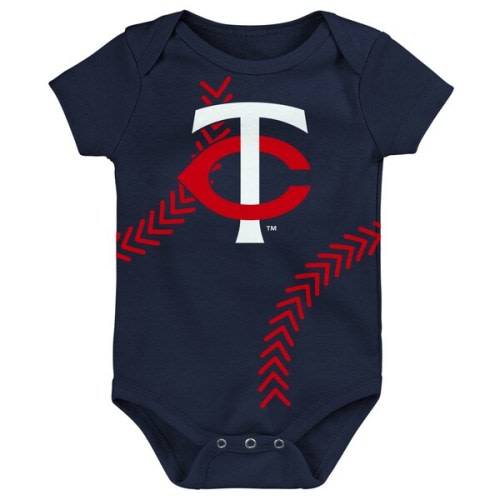 Newborn & Infant Minnesota Twins Navy Running Home Bodysuit