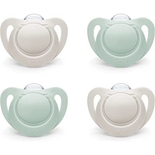 NUK for Nature™ Orthodontic Pacifier, 0-6m, 4-Pack, Neutral