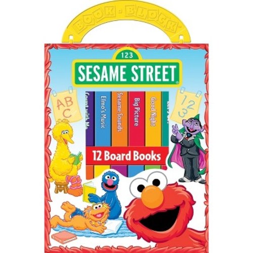 Sesame Street My First Library 12 Board Book Block Set - by Phoenix