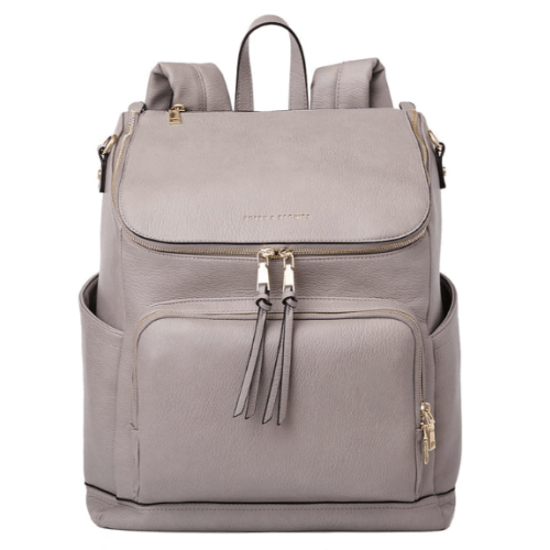 Lullaby Diaper Backpack Grey | Poppy and Peonies – Poppy & Peonies