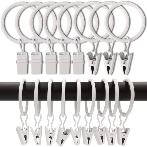 100 Pack Rings with Clips for Baby Clothes
