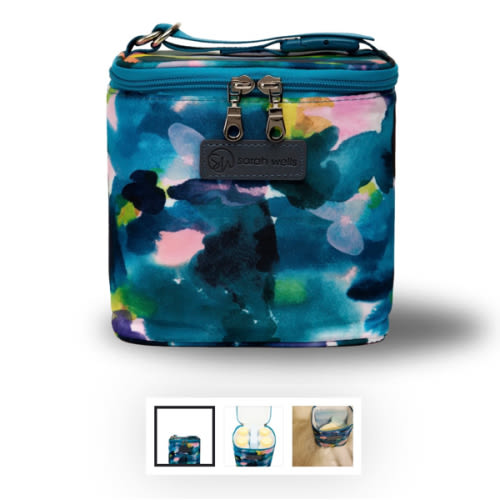 Cold Gold Breastmilk Cooler Bag (Ice Pack Included) (Aquarelle) – Sarah Wells Bags