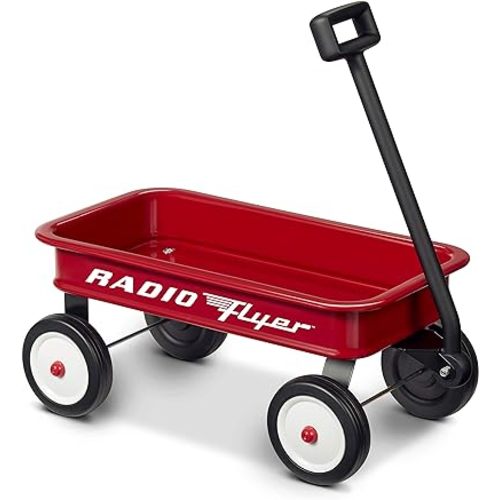 Radio Flyer 16.5 Inch Kids Wagon (Amazon Exclusive), Toy Wagon for Kids, Rolling Cart, Carts with Wheels, for Ages 1.5+ Years