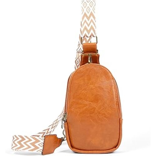Crossbody Bag - Small Diaper Bag With Plain Ivory Strap, Compact Crossbody Bags for Women & Men, Sling Bag for Women