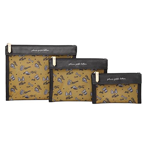Petunia Pickle Bottom Organizer Trio, Zip-Close Pouches, 3 Convenient Sizes, Disney Mickey & Friends Good Times Collection