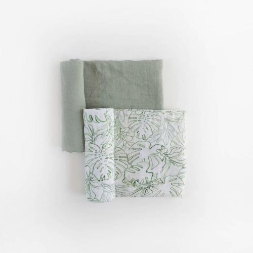 Red Rovr Organic Cotton Muslin Swaddle Blanket - 2pk