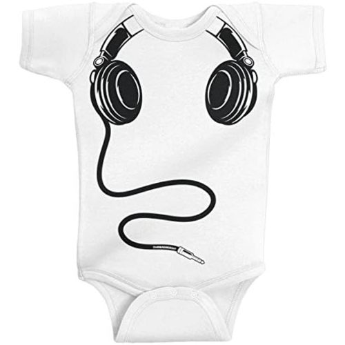 Threadrock Baby Boys' Headphones Infant Bodysuit