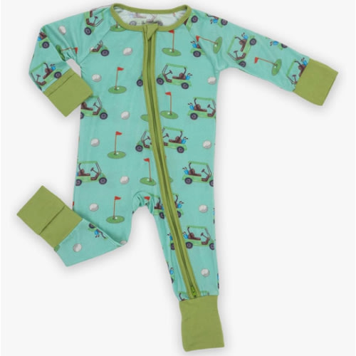 LollyBanks Baby Pajamas, 2-Way Zipper Romper, 95% Viscose Made from Bamboo and 5% Spandex, Baby Sleepers