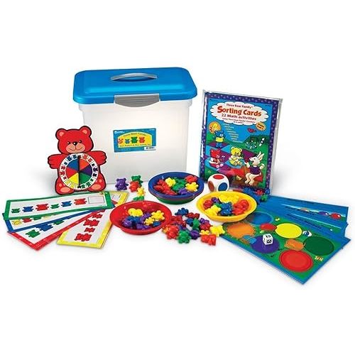 Learning Resources Three Bear Family Sort, Pattern & Play Activity Set, Homeschool Accessory, Counting & Sorting, Ages 3+