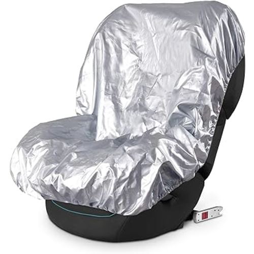 EcoNour Baby Car Seat Sun Shade Cover | Infant Car Seats Heat Protector Keeps Your Toddler Baby Seat at a Cool Temperature | Reflective baby Seat Covers for Car Seats | Baby Travel Accessories