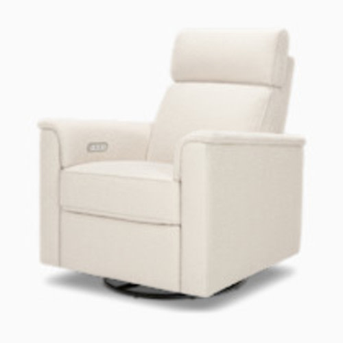 Namesake Willa Plus Power Glider Recliner w/ Power Headrest - Performance Ivory Boucle
