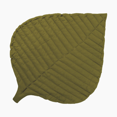 Toddlekind Organic Cotton Quilted Leaf Play Mat - Sand Castle