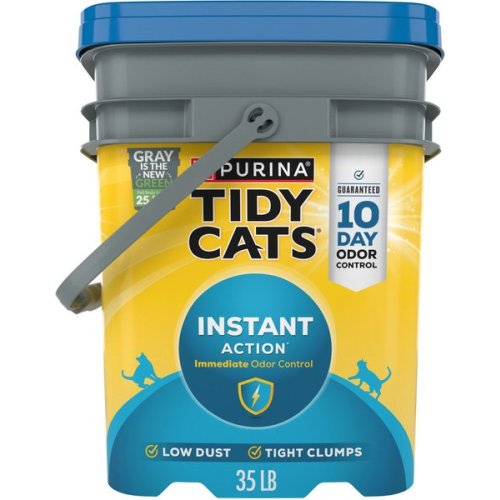 TIDY CATS Instant Action Scented Clumping Clay Cat Litter, 35-lb pail - Chewy.com