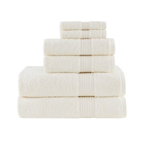 Madison Park 100% Organic Cotton 6-piece Bath Towel Set