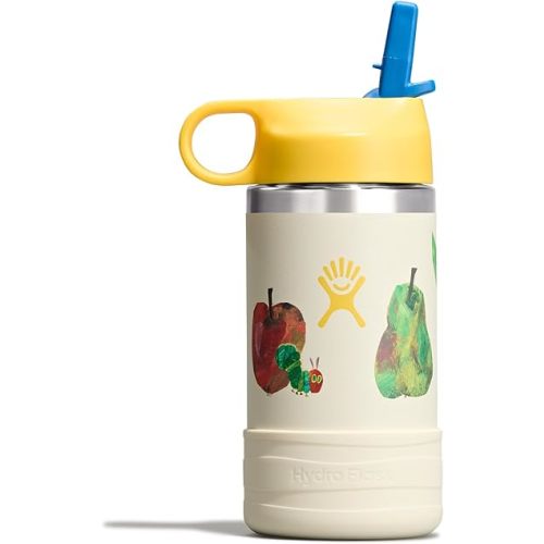 Hydro Flask Kids Water Bottle for School - Stainless Steel and Insulated with Straw Cap - 12 Oz World of Eric Carle™ Fruit