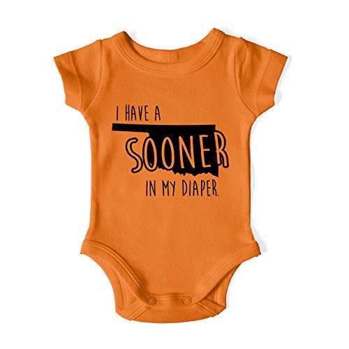 In My Diaper I Have A Sooner - Oklahoma Rival Sports Fans Baby One Piece