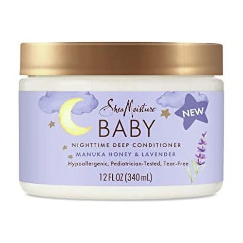 SheaMoisture Baby Deep Conditioner Manuka Honey & Lavender for Delicate Hair and Skin Nighttime Skin and Hair Care Regimen 12 oz