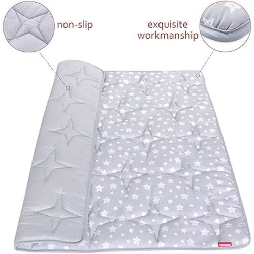 Baby Play Mat 50" X 50" Playpen Mat Fit for TODALE and Dripex Baby Playpen, One-Piece Crawling Mat Non Slip Cushioned Baby Playmat for Floor 50x50 Inches