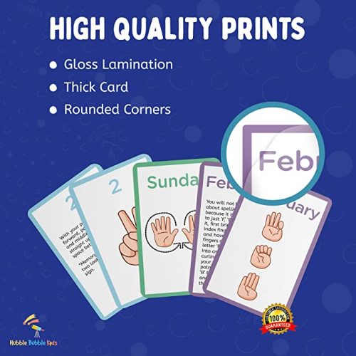 American Sign Language Flash Cards for Toddlers and Beginners - 180 ASL Flash Cards for Babies, Toddlers, Kids. ASL ABC Flash Cards Include Starter, Vocab and Common Sight Words. ASL Cards