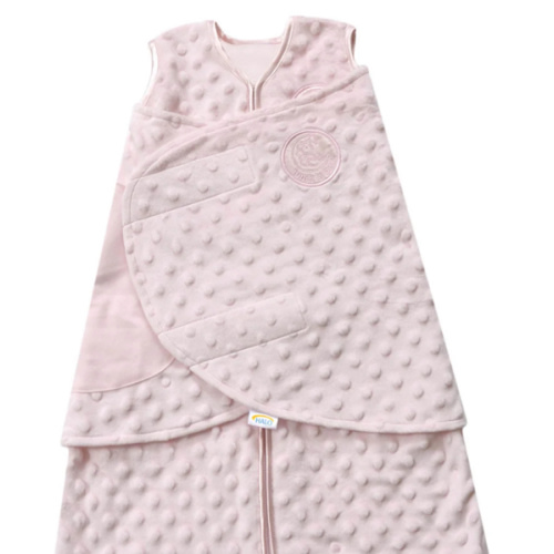 Pink Plushy Dot Velboa Swaddle | HALO