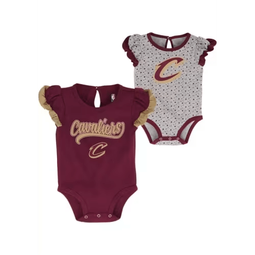 Cleveland Cavaliers Baby MAROON Scream and Shout One Piece Set - 133404301
