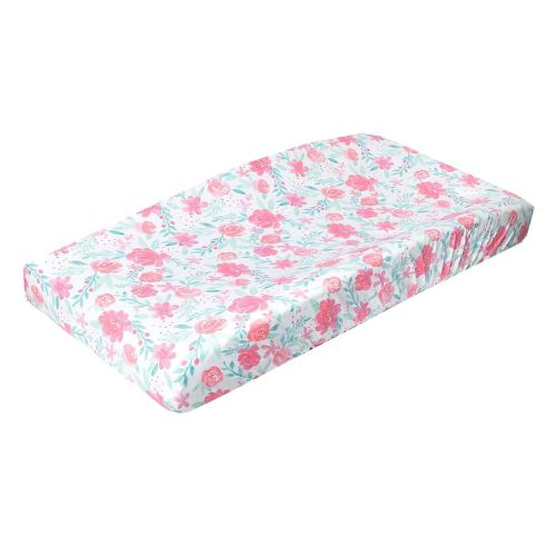 Copper Pearl Premium Knit Changing Pad Cover Soft, Stylish, and Universal Fit for All Standard Diaper Changing Pads, Trendy Design Changing Pad Covers, June