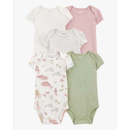 Baby 5-Pack Seahorse Short-Sleeve Bodysuits - Carter's | Carter's