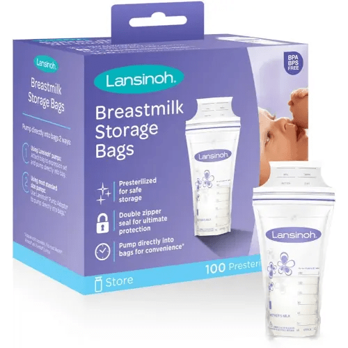 Lansinoh Breastmilk Storage Bags - 100 ct (3 Packs (100 Count))