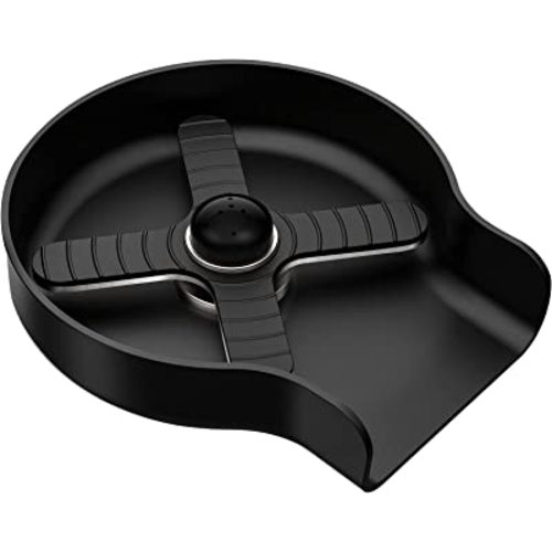 HGN Stainless Steel Glass Rinser for Kitchen Sinks,Metal Cup Washer, Kitchen Sink Cup Rinser,Kitchen Sink Accessories,Matte Black