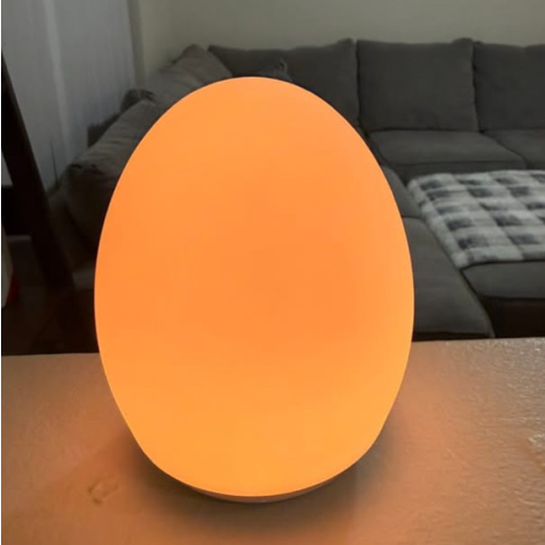 MediAcous Night Light for Kids, Baby Egg Light for Nursery, 7 Colors Changing & Stepless Dimming, Soft Silicone Touch Night Lamp with 1 Hour Timer, Rechargeable Nursery Night for Breastfeeding