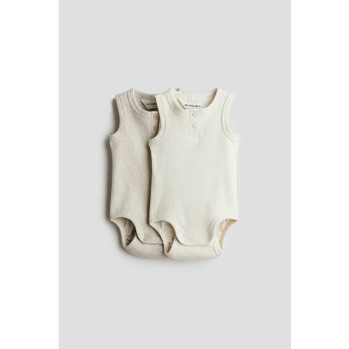 2-PACK SLEEVELESS COTTON BODYSUITS