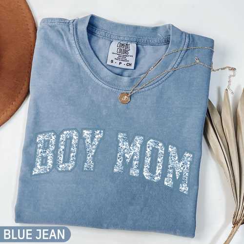 Comfort Colors® Boy Mom Shirt, Toile Floral Boy Mama Shirt, Pregnancy Announcement Boy, Mama of Boys Shirt, Mother's Day Gift, Cute Mom Tee